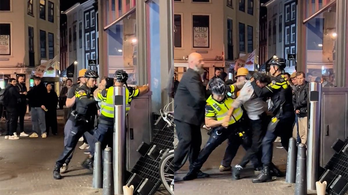 Niet meewerken tijdens arrestatie in Den Haag, dus moet politie geweld gebruiken