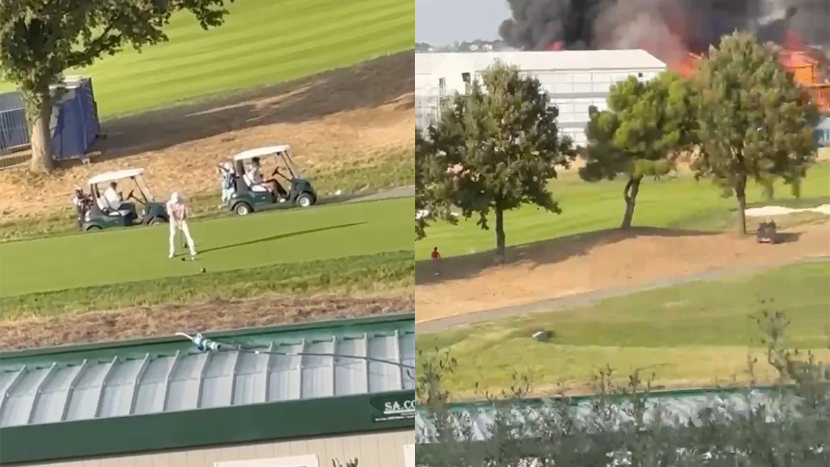 thumb vk niks kan hem van zijn focus op een potje golf af brengen