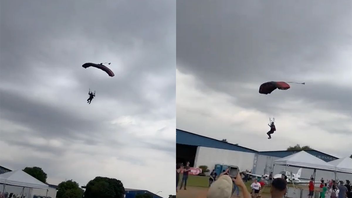 Parachutist in Brazilië gaat te hard naar beneden met fatale gevolgen