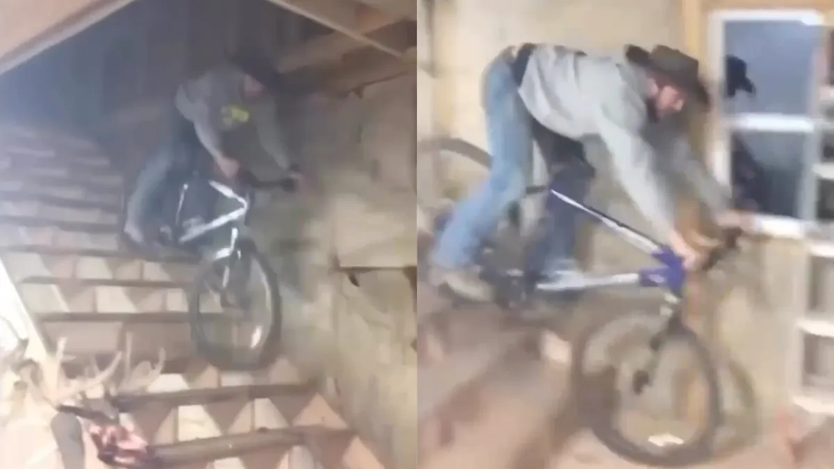 thumb vk van de trap met de fiets lukt bijna