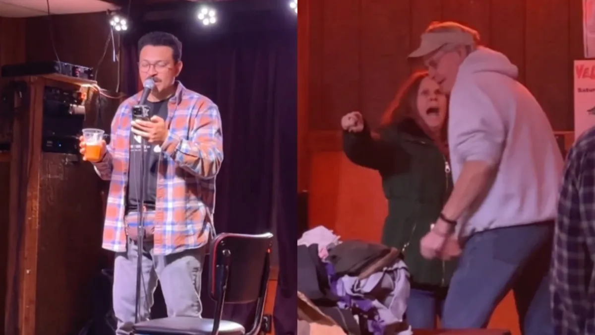 thumb open podium drama