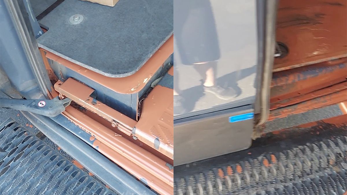 Bezorger heeft last van lekkende verf in bestelwagen