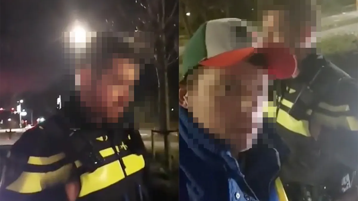 thumb vk helder lampje wederom betrapt op fietsen zonder licht en gaat discussie aan met politie