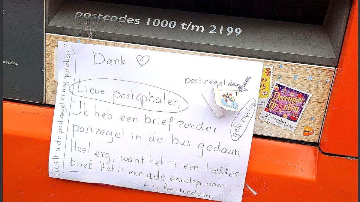Hopelijk heeft postbode enige juiste gedaan met liefdesbrief zonder postzegel