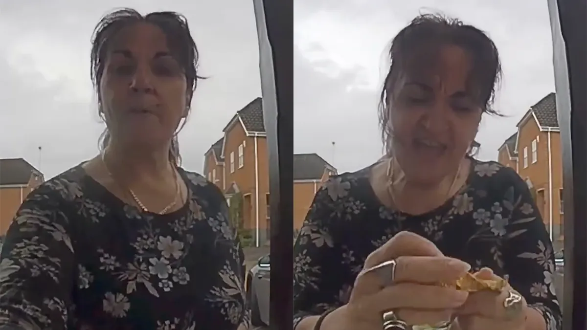 thumb vk man neemt kinderen te grazen door ze spruitjes vermomd als chocolade te geven