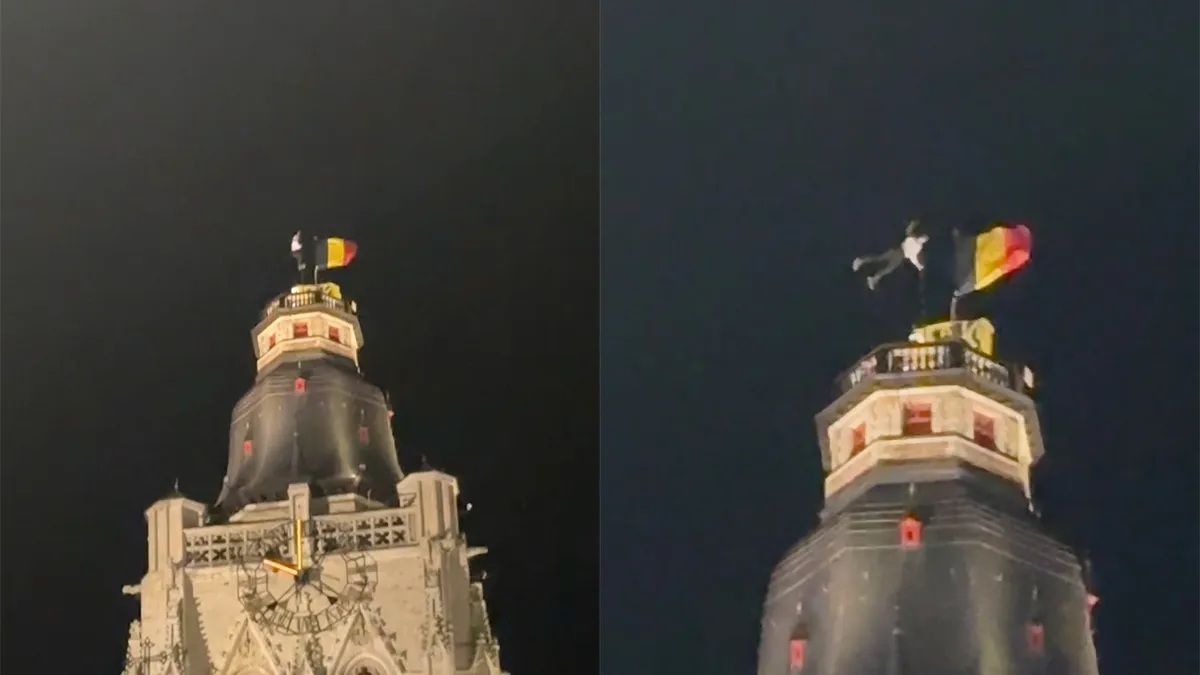 thumb vk politie doet onderzoek naar waaghals die aan mast hangt op 88 meter hoge toren in belgie