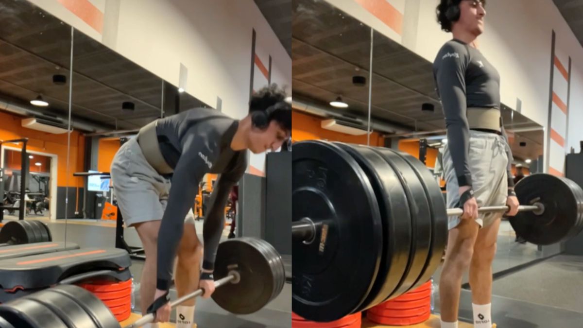 Belg nam deadlifting net even te serieus en ging er even bij liggen