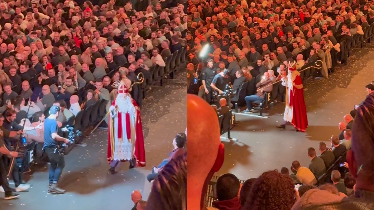 Directeurtje als Sinterklaas in de Ziggo Dome