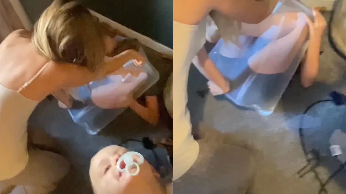 thumb vk hoe dan dochter vast in plastic doos