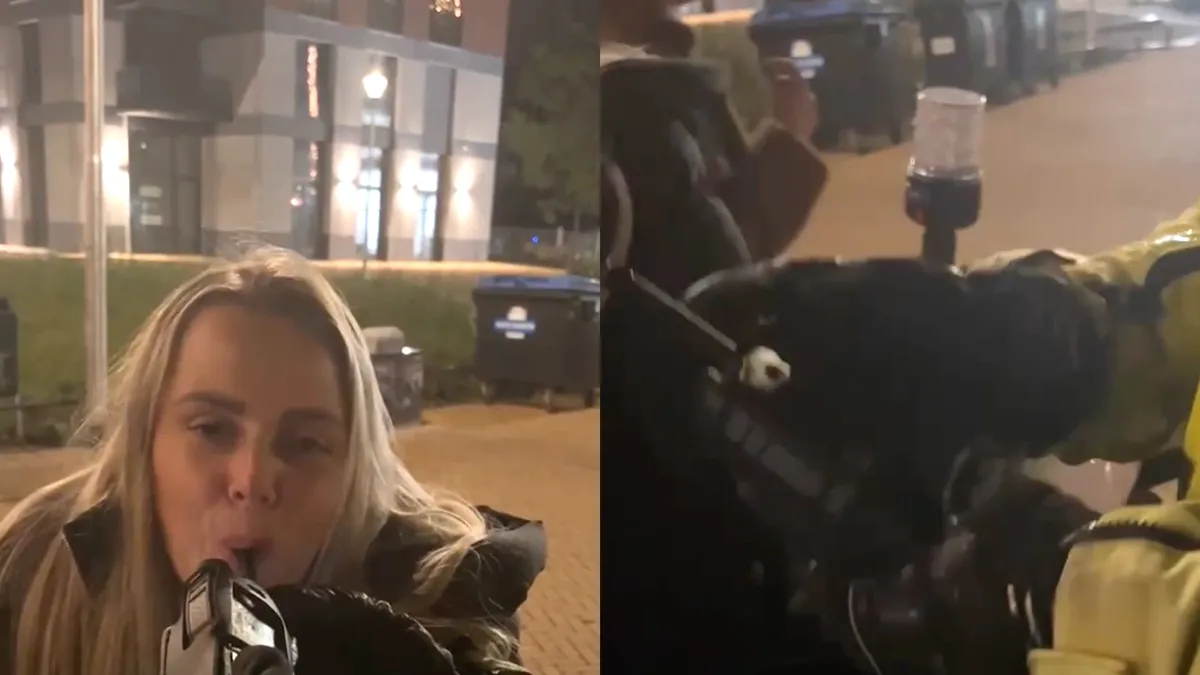 thumb vk kimberley doet blaastest in tilburg op portofoon van politie