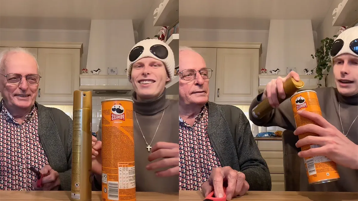 thumb vk opa gerrit doet een wetenschappelijk experiment met pringles en haarlak