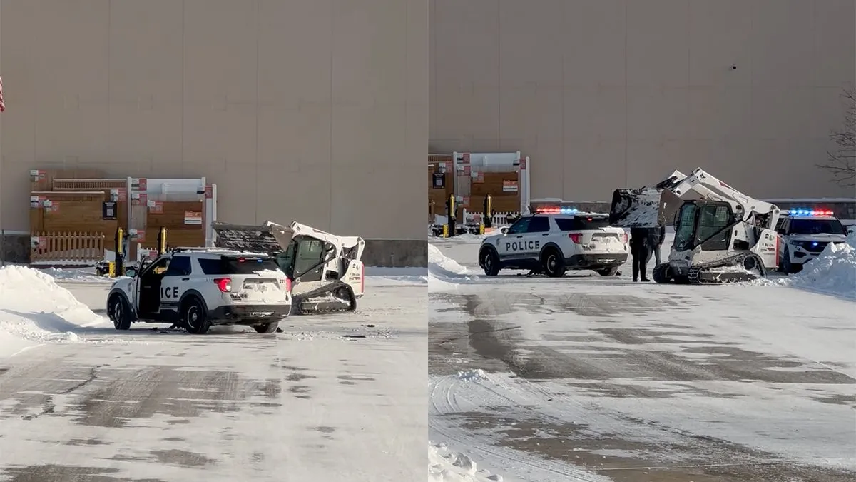 thumb vk andere beelden van het opgewonden standje dat politie aanviel met een bobcat