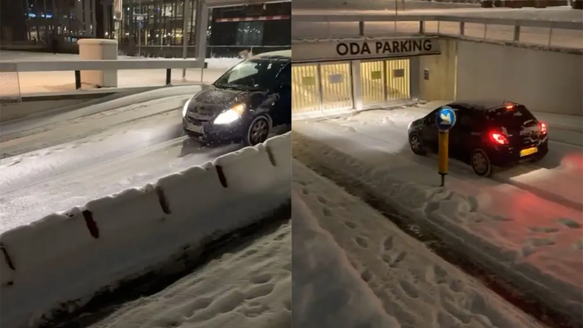thumb vk hek parkeergarage in sittard volledig kansloos als auto aan komt glijden