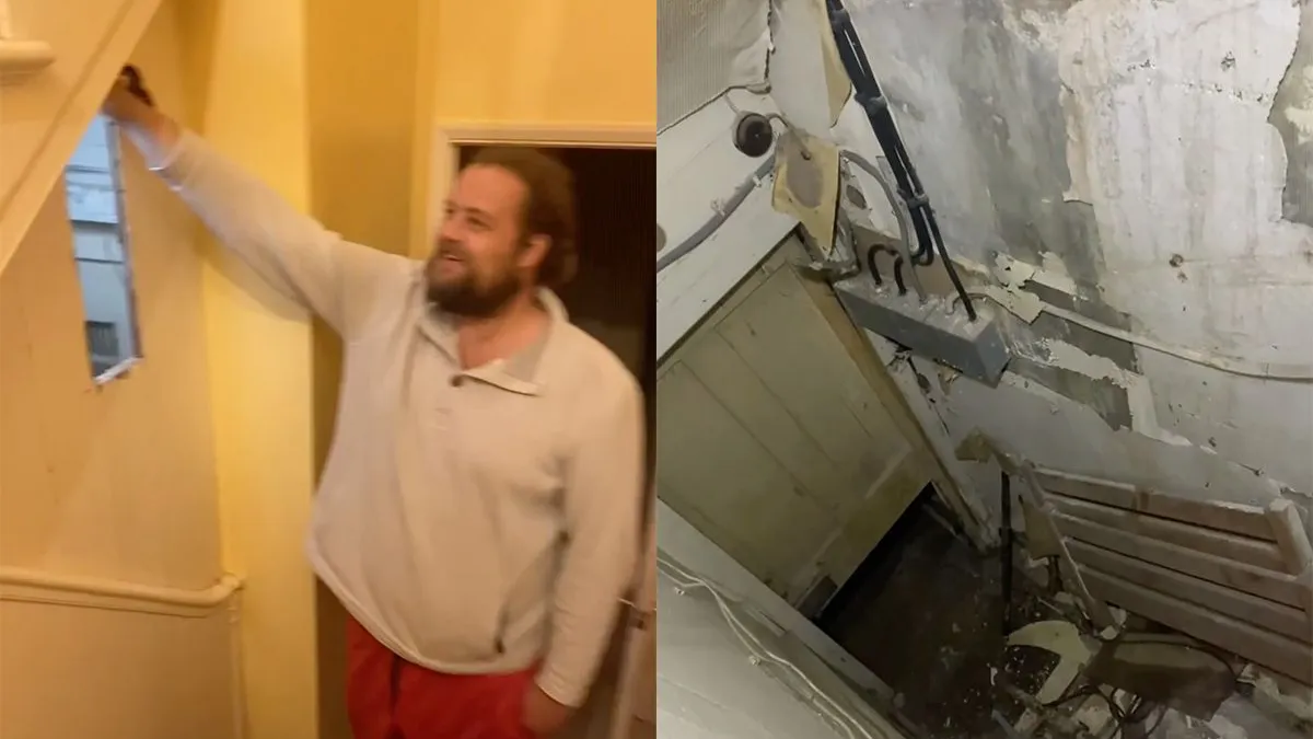 thumb vk mensen kopen oude flat en vinden verborgen deur onder de trap