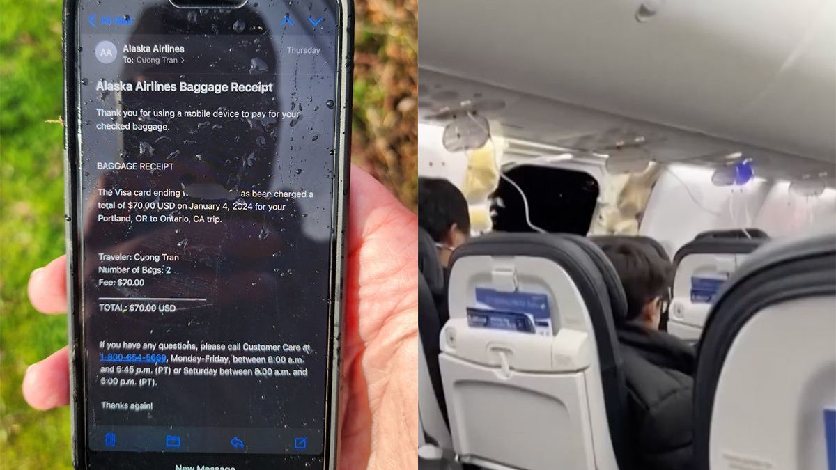 Ondanks val van 4,9 kilometer werkt iPhone nog die uit Alaska Airlines-Boeing werd gezogen