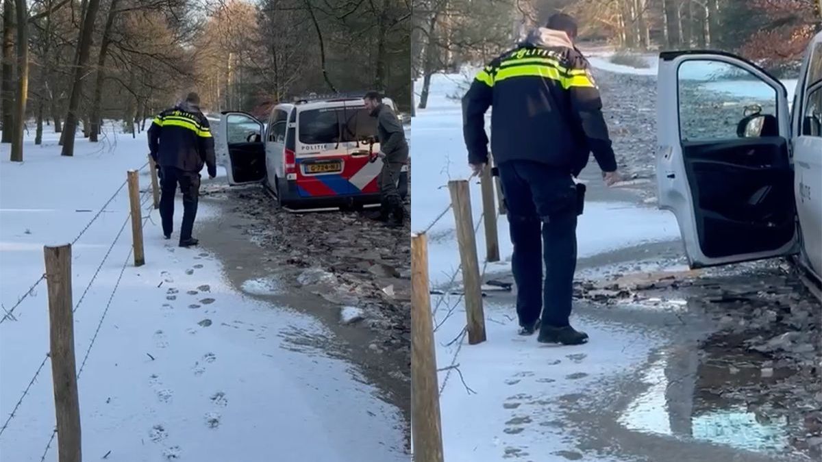 Politie Oost Brabant vast in winters weer