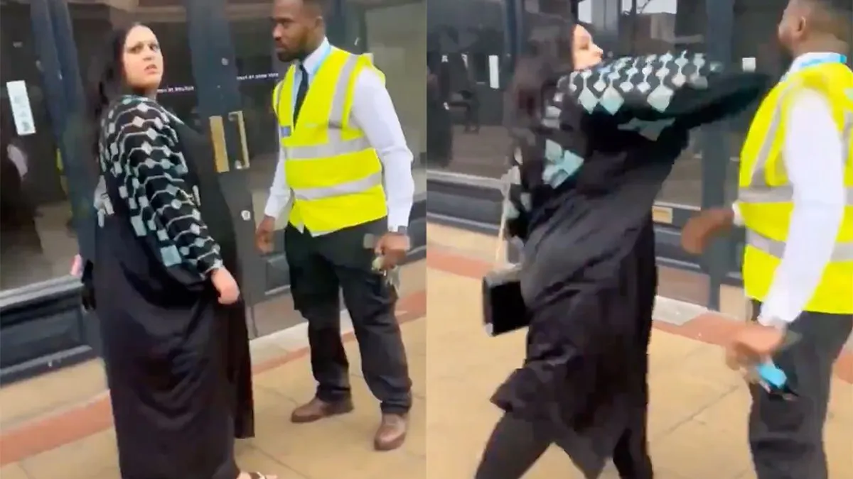 thumb vk winkeldievegge slaat beveiliger en daarna grijpt beveiliger pas echt in