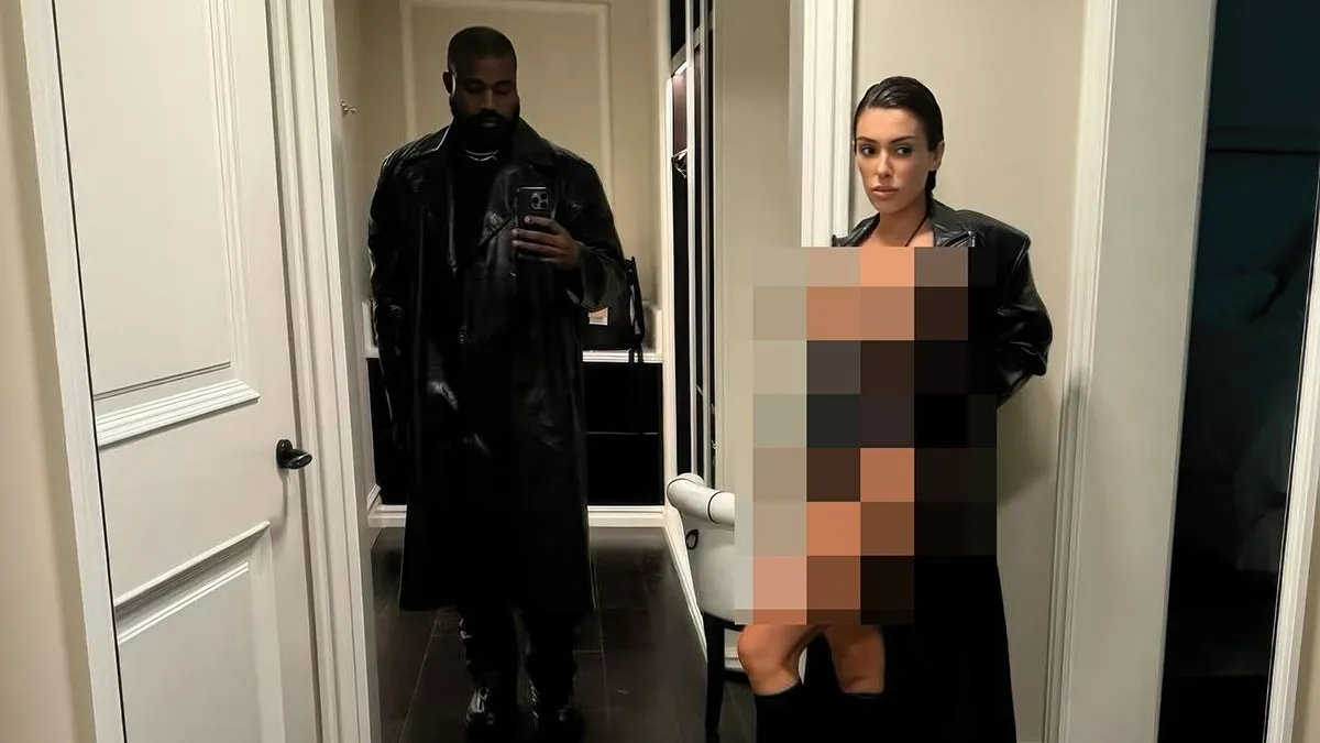 thumb vk ye west heeft smaak te pakken en deelt spicy fotos van zijn vrouw bianca censori