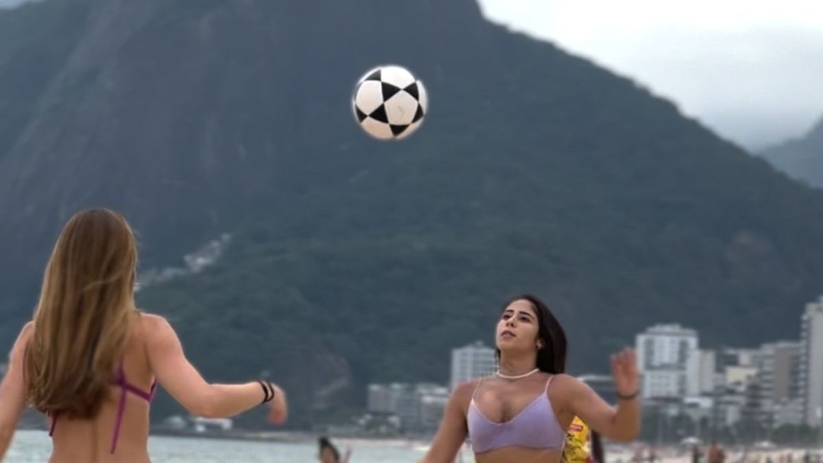 Ook Braziliaanse beachvoetvolleybal dames moeten trainen