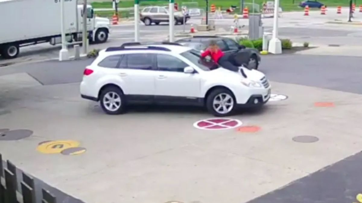 Not today: Dame voorkomt dat carjacker er vandoor gaat met haar SUV