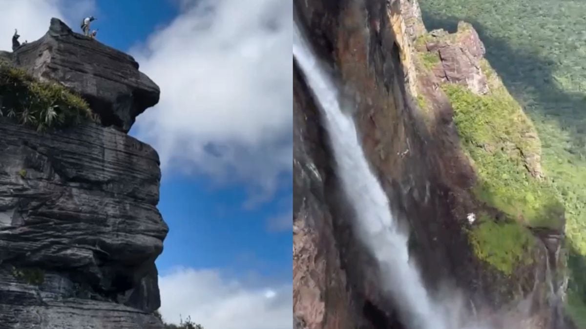 Spring anders eens van de hoogste waterval ter wereld