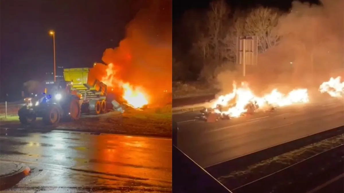 thumb vk boeren zetten snelwegen in vuur en vlam