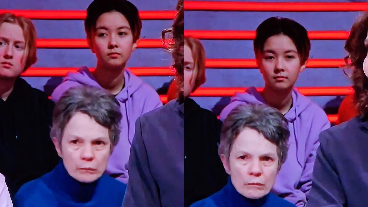 thumb vk je gaat naar de hel als je lacht om de vrouw op de achtergrond