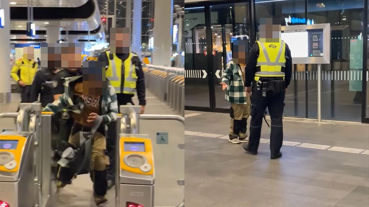 thumb vk niet inchecken en daarna moeilijk doen als je van station den haag wordt verwijderd