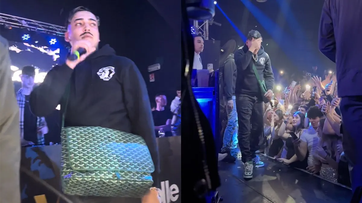 thumb vk rapper simba la rue vindt het niet zo fijn dat er bier naar hem gegooid wordt
