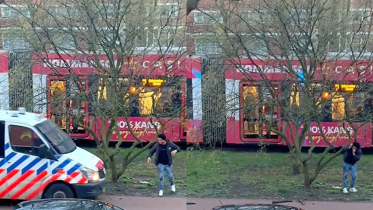 Relschopper in Den Haag vindt rellen ineens niet meer zo leuk en wil water hebben