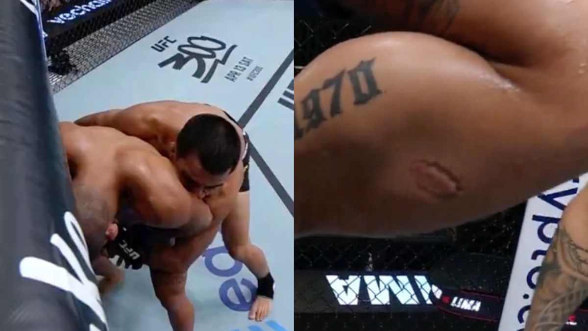 Igor Severino bijt Andre Lima tijdens UFC gevecht en dat levert hem 50 kop en een nieuwe tattoo op