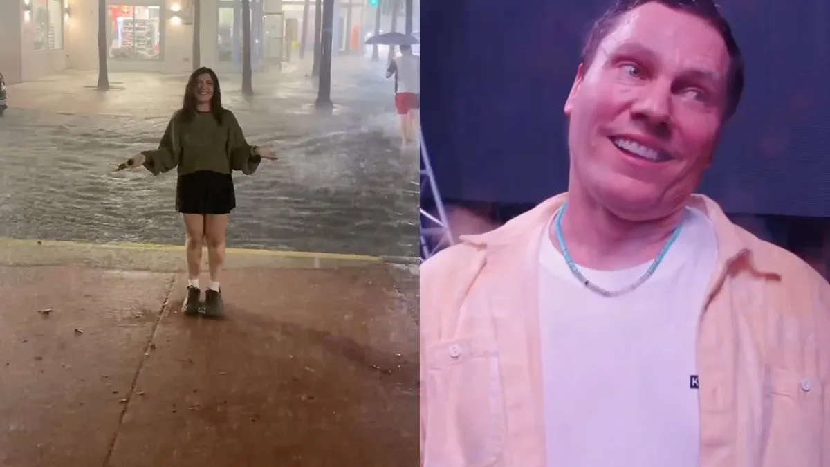 thumb vk dj mixer zit vol regenwater en valt uit tijdens set van tiesto op ultra music festival