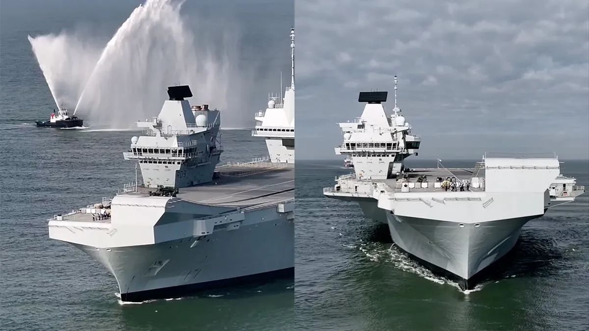 thumb vk nederlandse fotograaf maakt brute drone beelden van vliegdekschip hms prince of wales