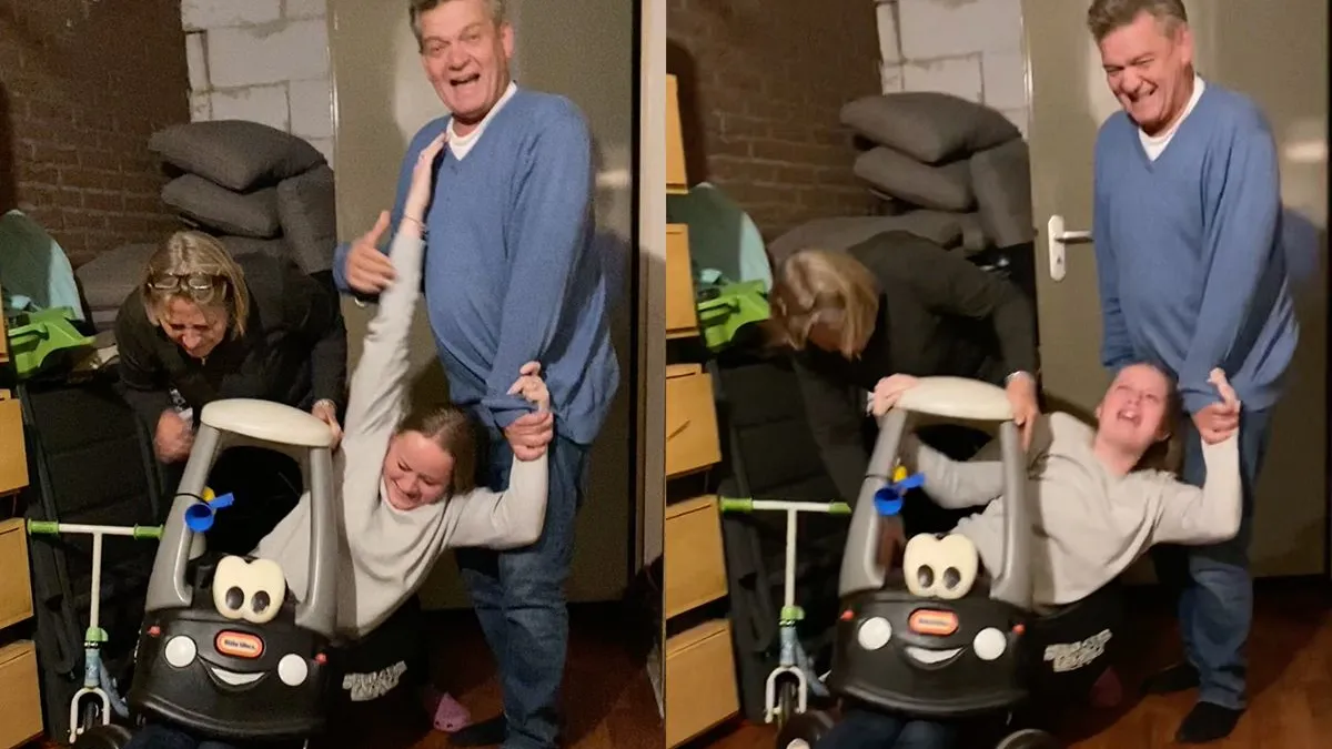 thumb vk ook knap vast zitten in een kinderspeeltje