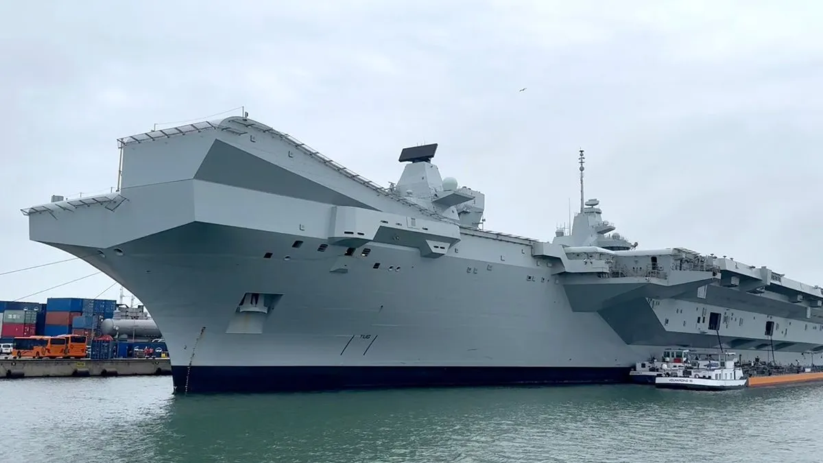 thumb vk varen langs het britse vliegdekschip de hms prince of wales