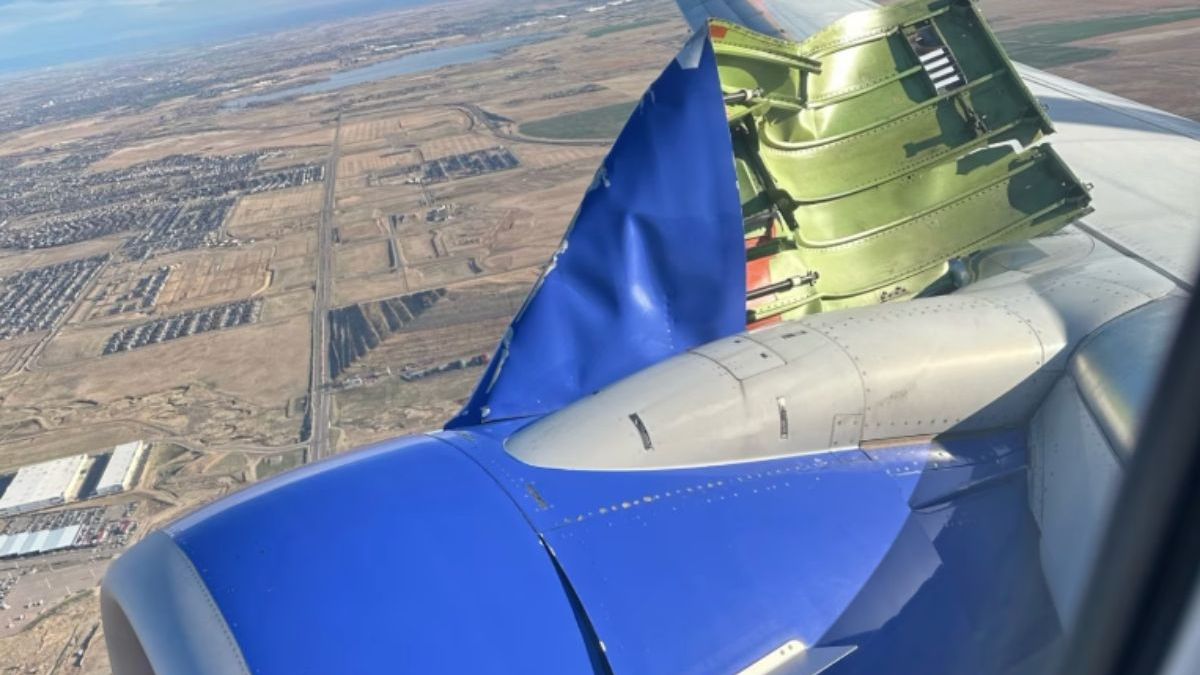 Southwest Airlines Boeing 737: Motorbehuizing komt los tijdens opstijgen