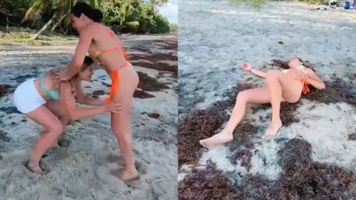 thumb smack to the sand