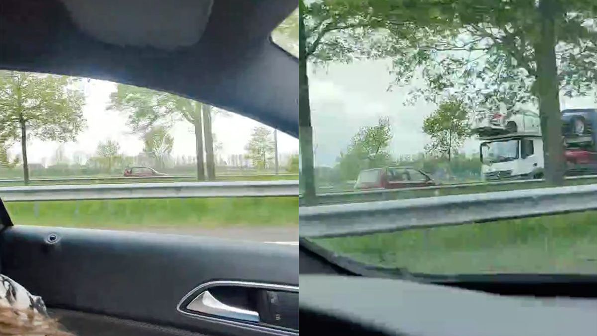 Beelden 67-jarige vrouwelijke spookrijder over de A59: "Goh, dat ze dat durft"