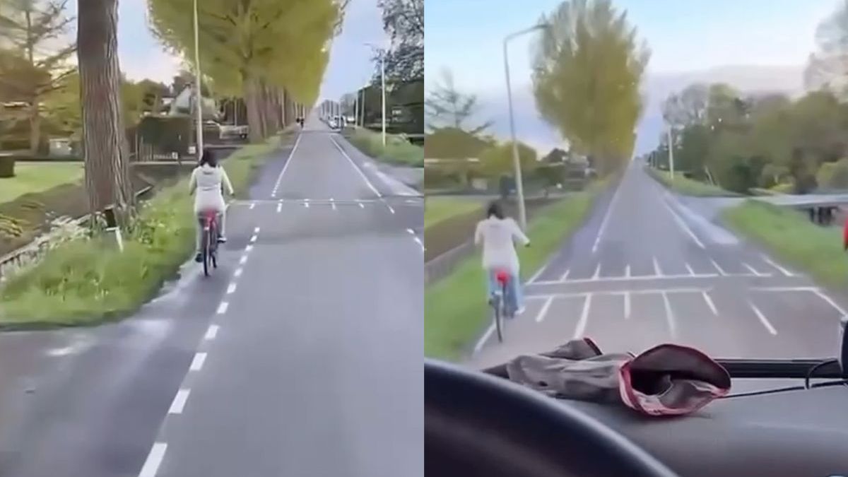Chauffeur passeert fietsende vrouw: "Wollah ze is in het water gevallen neef"