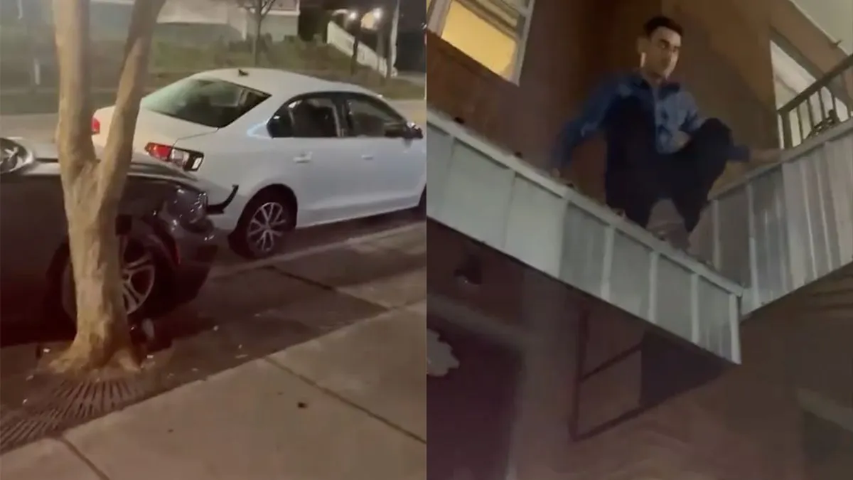 thumb vk iets met een auto ongeluk vallende mensen en we snappen deze video ook niet