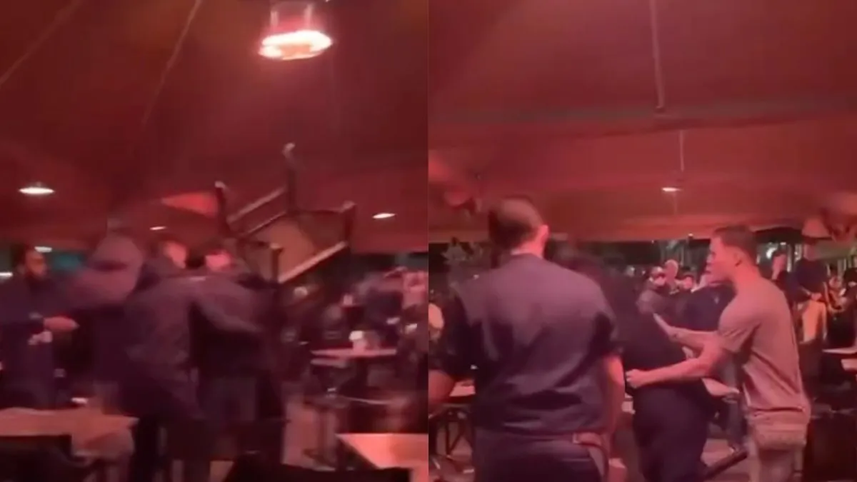 thumb vk in de kroeg is altijd wat te doen zoals wk stoelen gooien tijdens potje matten