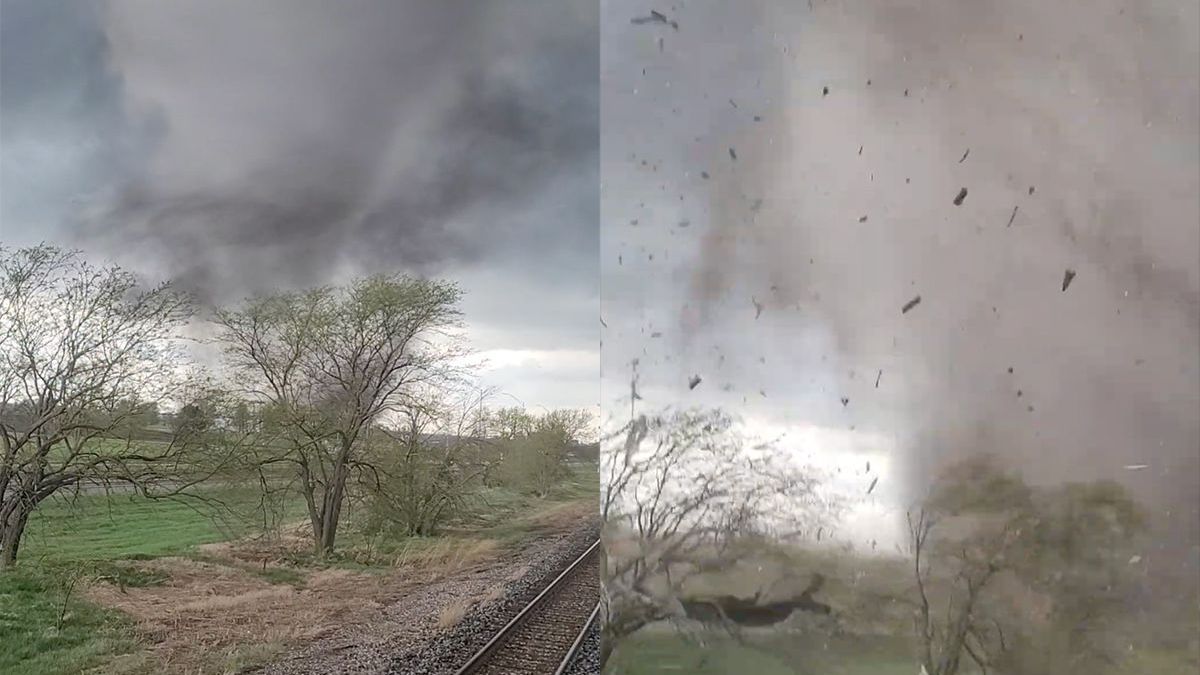 Machinist en conducteur in Nebraska vergeten deze tornado nooit meer