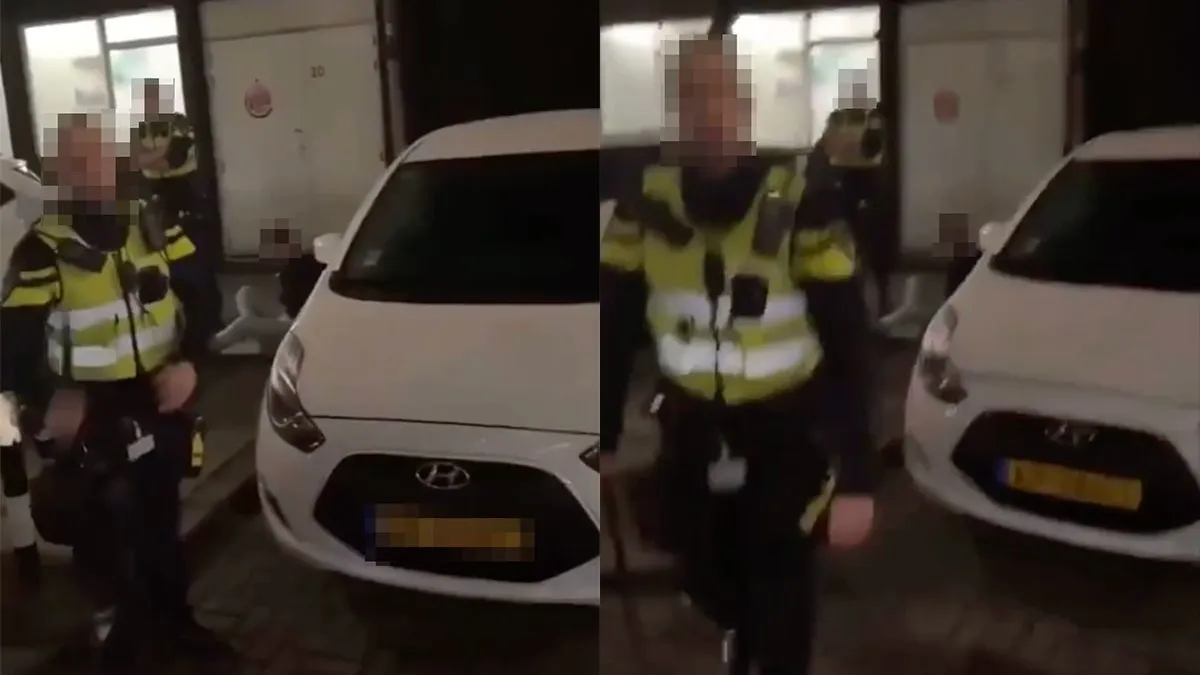 thumb vk man wil video maken voor dumpert maar maakt kennis met wapenstok van agent