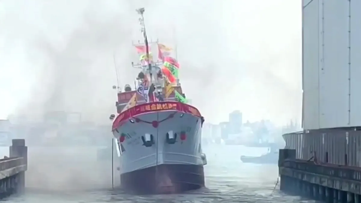 thumb vk scheepswerf komt er bij tewaterlating achter dat schip niet kan drijven