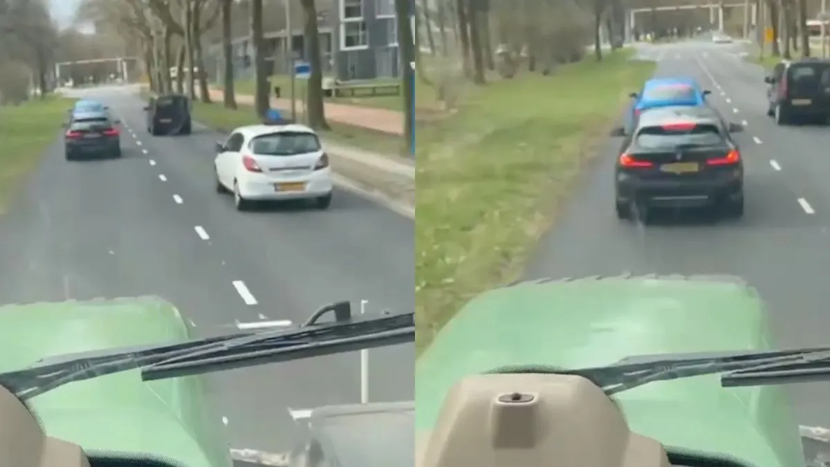 thumb vk trekker gaat naar links en door maar vergeet dan op tijd te remmen