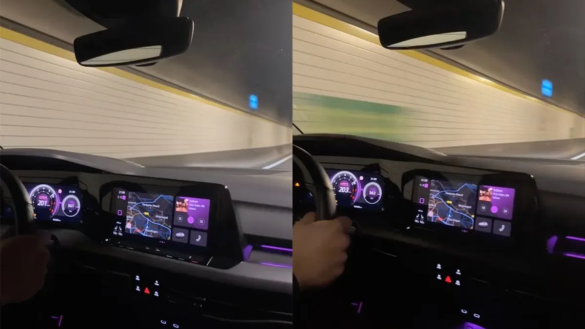 thumb vk waaghals rijdt met ruim 200 kilometer per uur door de beneluxtunnel