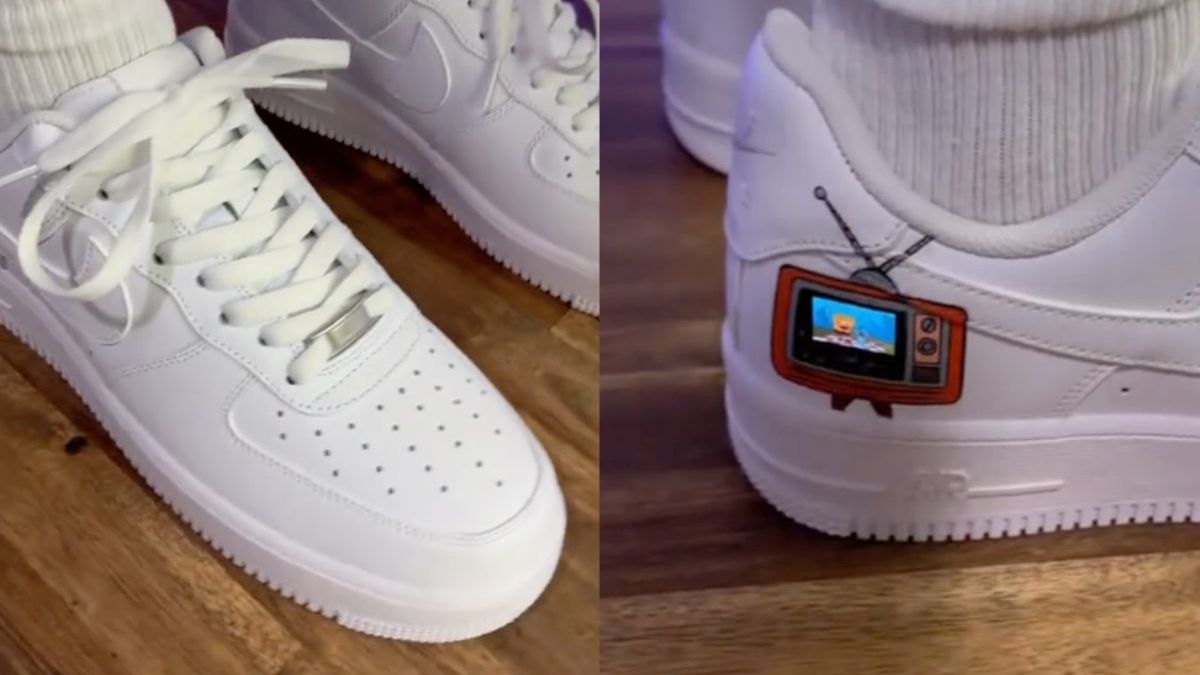 Bouw anders een mini-televisie in je Nike AF-1 sneakers