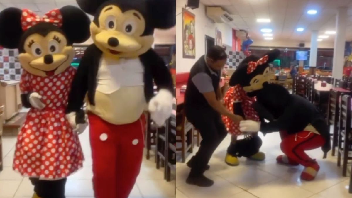 Feestje compleet als Zuid-Amerikaanse Mickey en Minnie langskomen