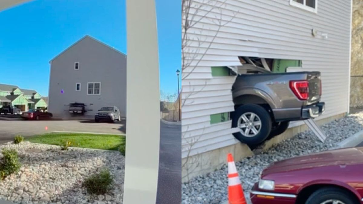 Ram anders met je pick-up je eigen garage en twee andere aan gort