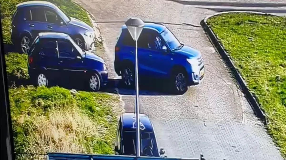 thumb vk held op sokken van de dag auto raken en dan gewoon wegrijden